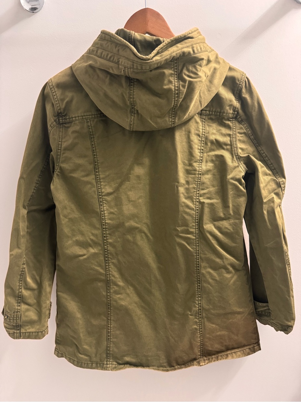 Mavi Olive Green Hooded Utility Jacket - Picture 2 of 6